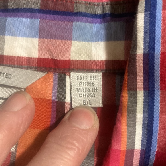 Tristan multi coloured button down shirt - Picture 4 of 5